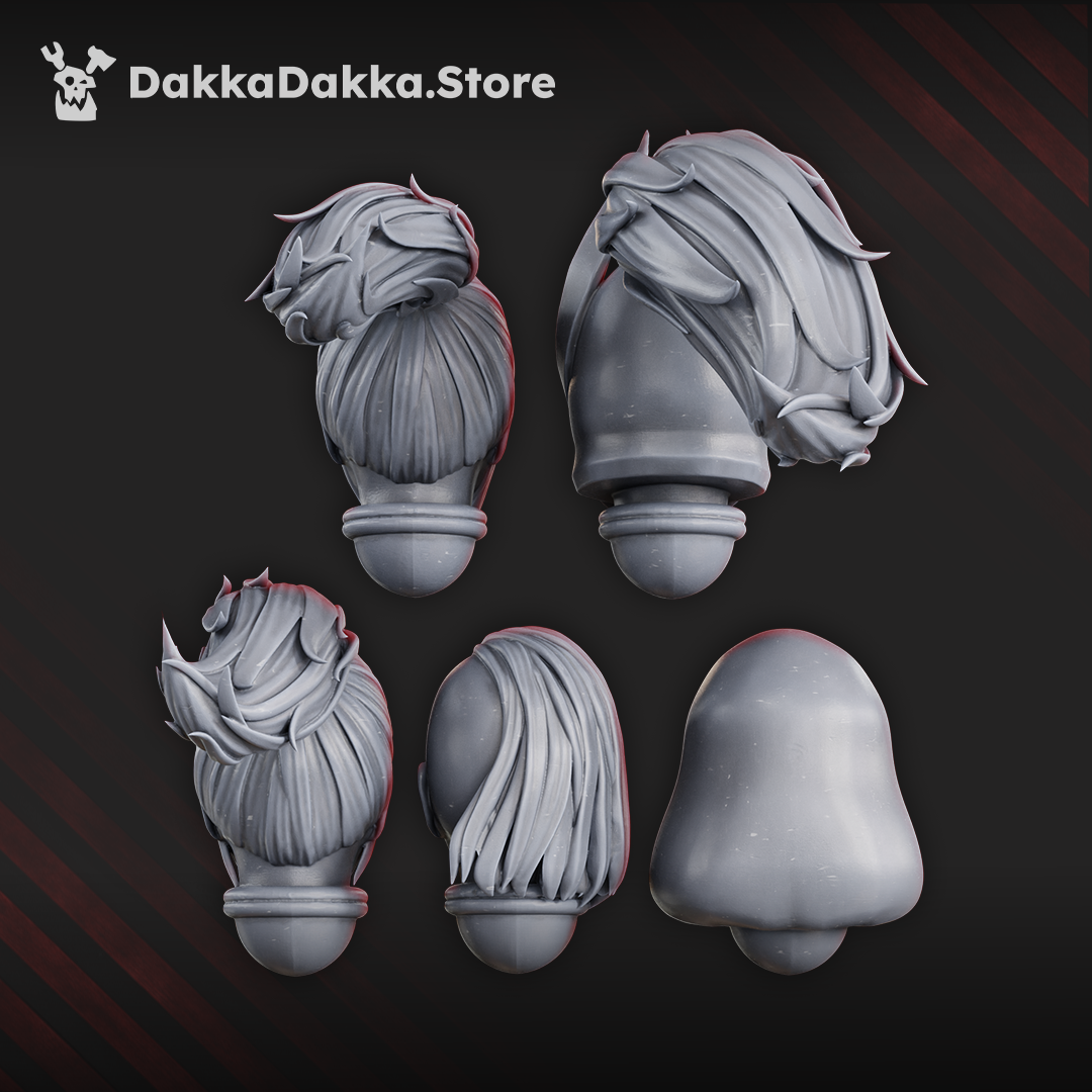 Lunar Angels Heads Set x5