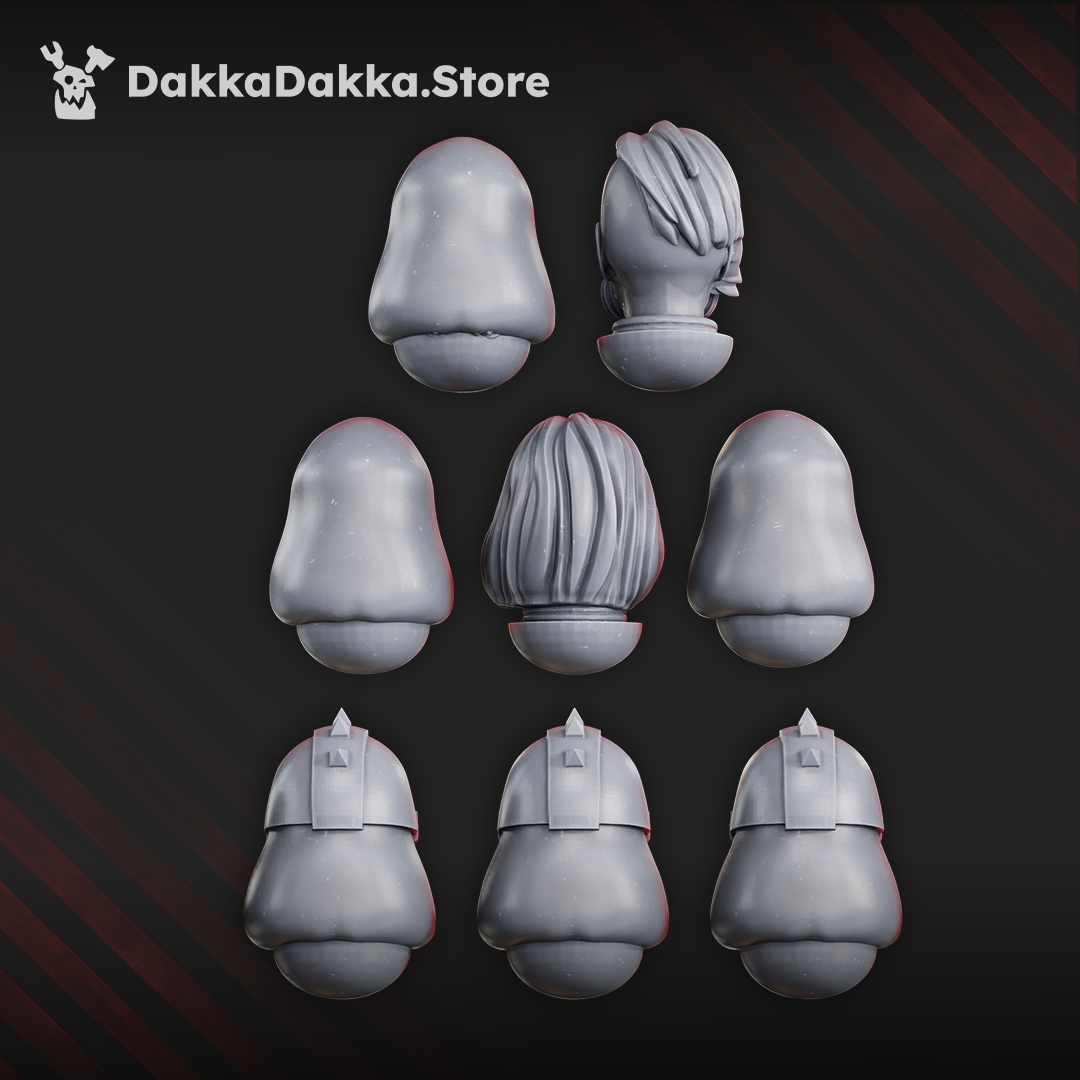Retribution & Redemption Heads Set x8