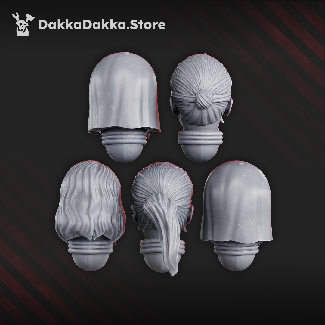 Battle Sisters Poenitentiam Head Bits Set x5