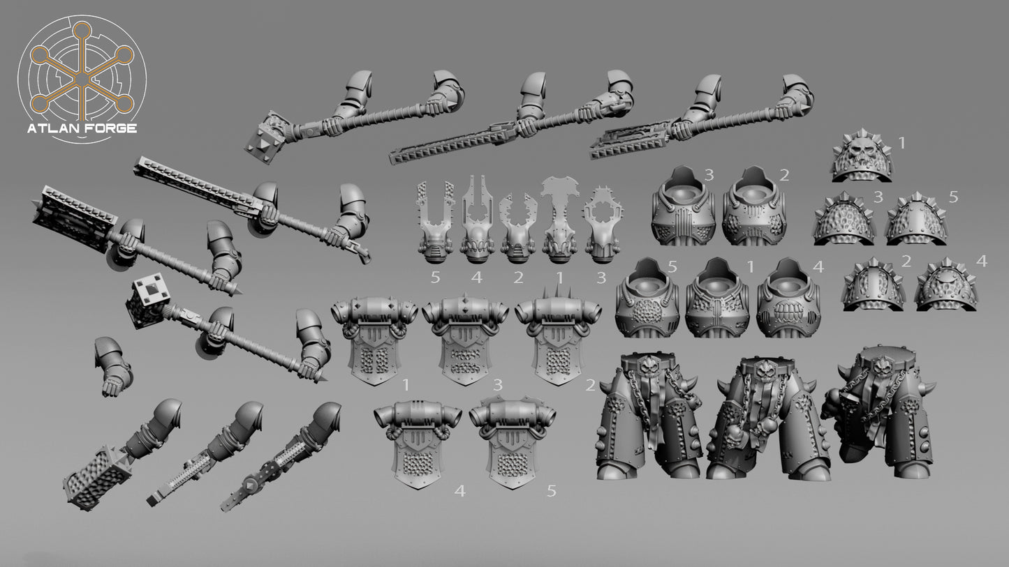 Hades Demented (5-Unit Set) by Atlan Forge 32mm Base