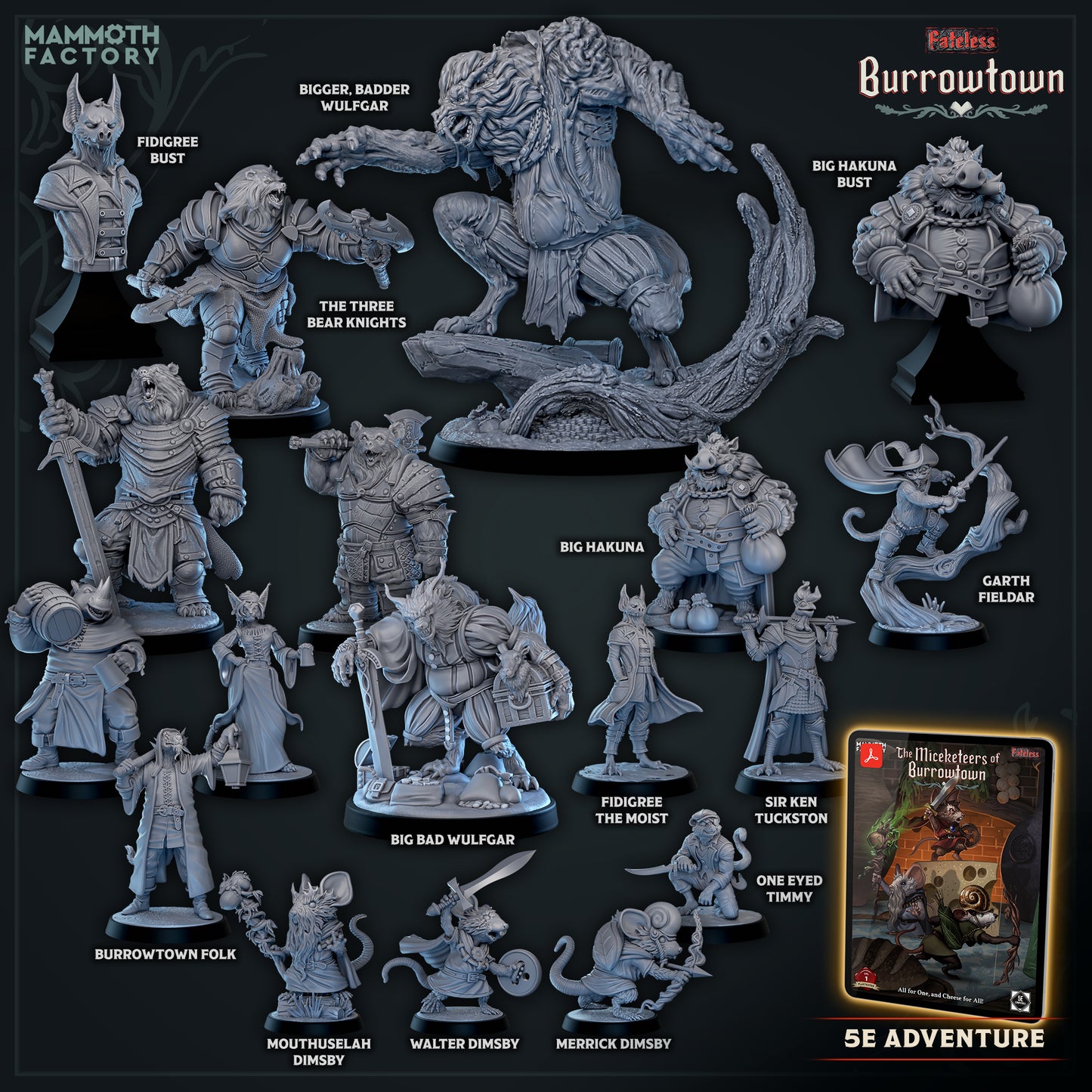 Sir Ken Tuckston/25mm Base/ Mammoth Factory