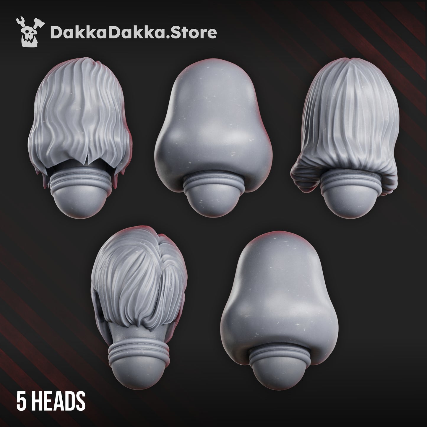 War Sisters Head Bits "Great Martyrs" Set x5