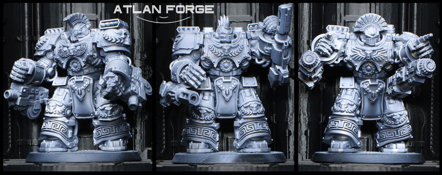 Unpainted 3D Printed Minoan-Style Warhulks – Resin Tabletop Miniatures, Set of 3