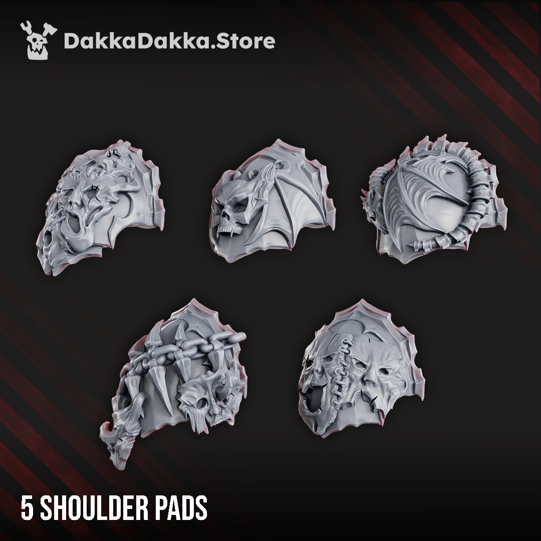 Nocturnal Shoulder Pads Set №1 Set of 5