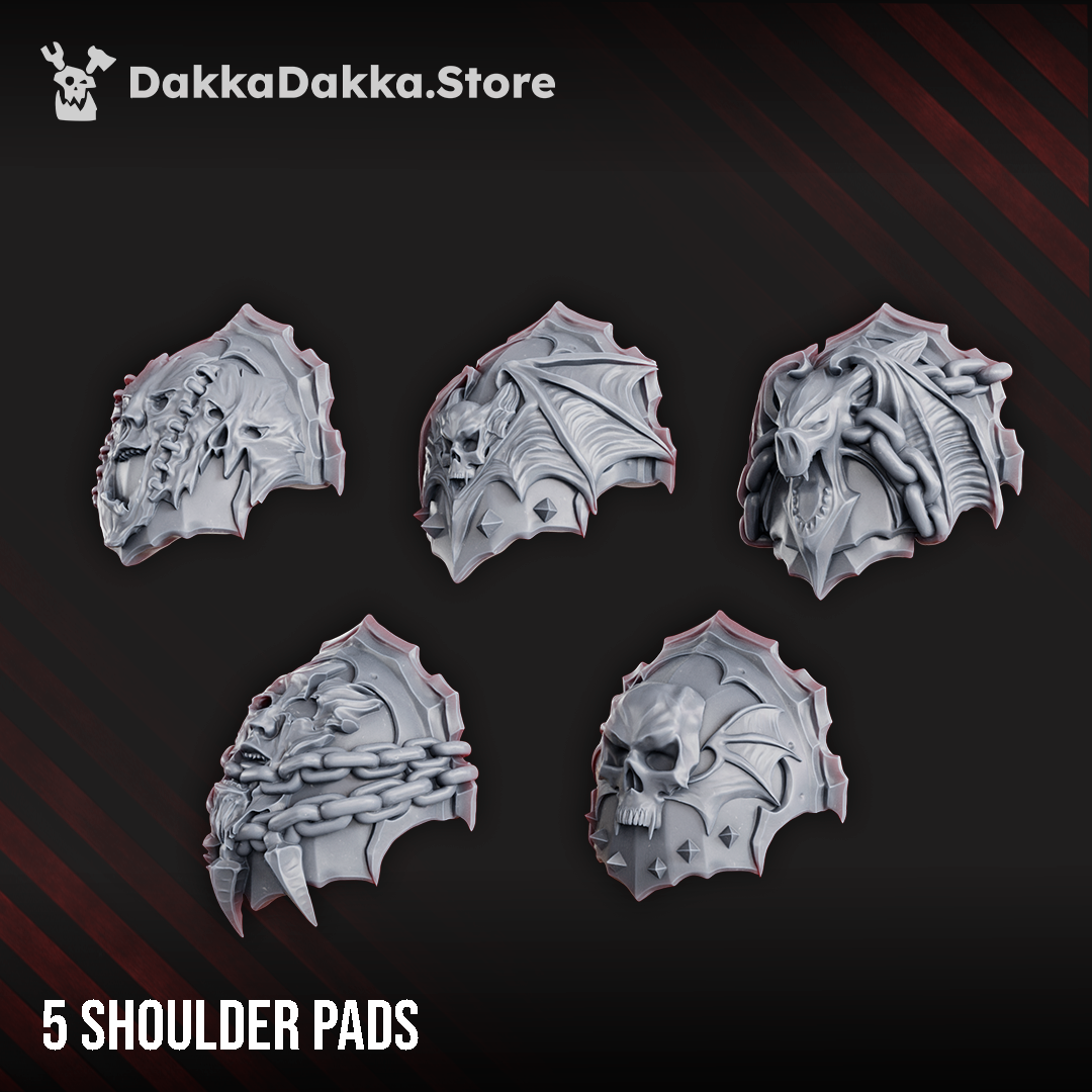 Nocturnal Shoulder Pads Set №2 Set of 5