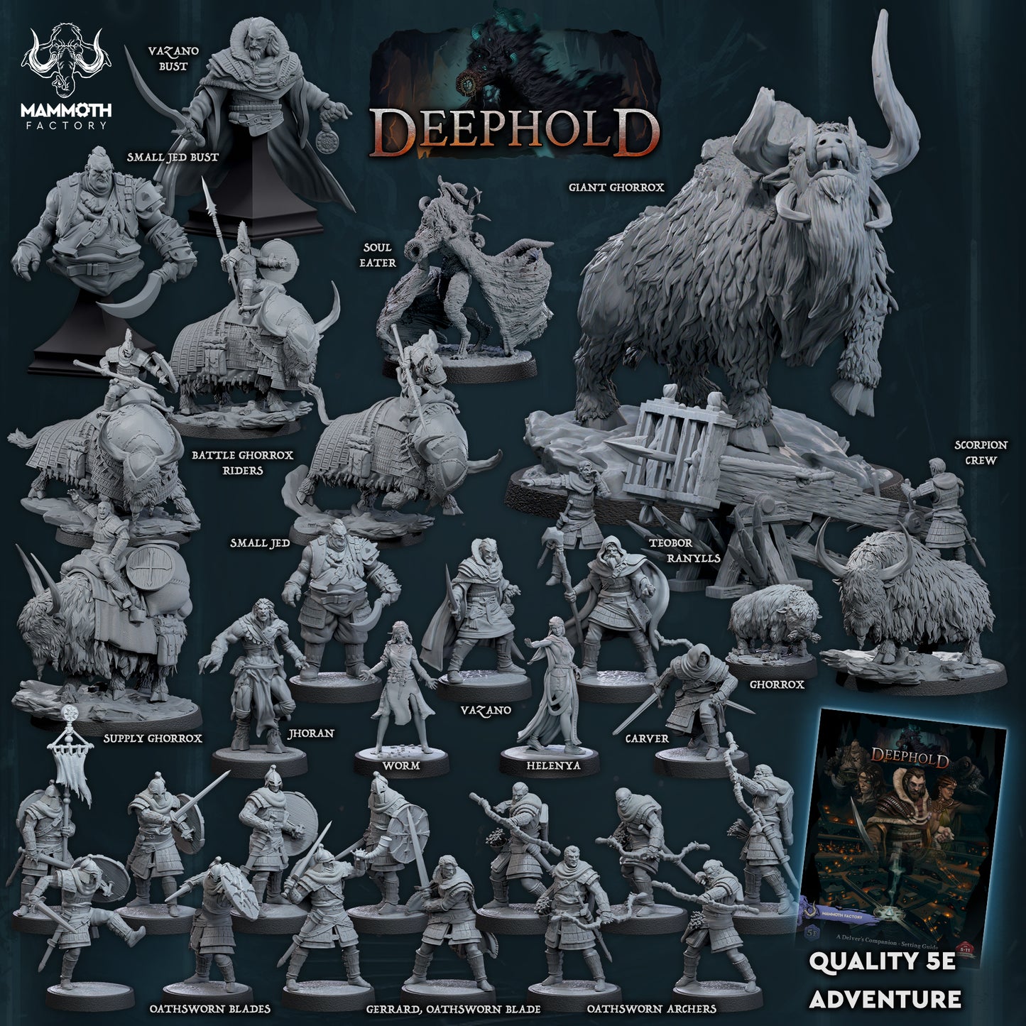 Oathsworn Blade/25mm Base/ Mammoth Factory (Copy)