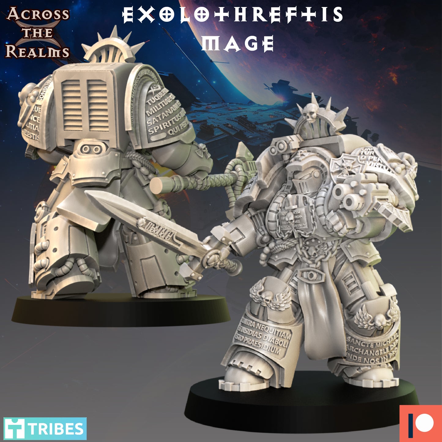 Exolothreftis Mage 40mm Base