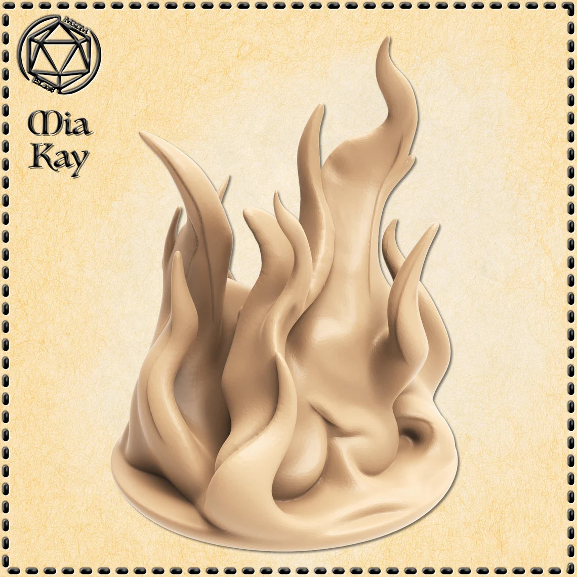 28mm Scatter Fire | D&D 5e | Dungeons and Dragons | Pathfinder | Fantasy RPG Tabletop Games | Scatter Terrain | Village| Magic | Flames