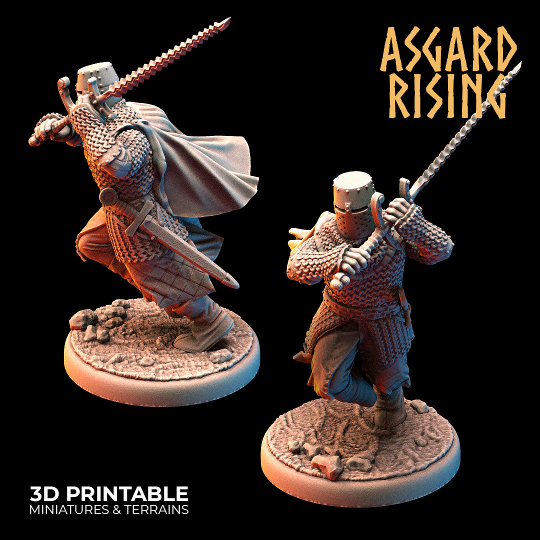 MEDIEVAL: Medieval Knights /Modular/ Asgard Rising Miniatures 6units