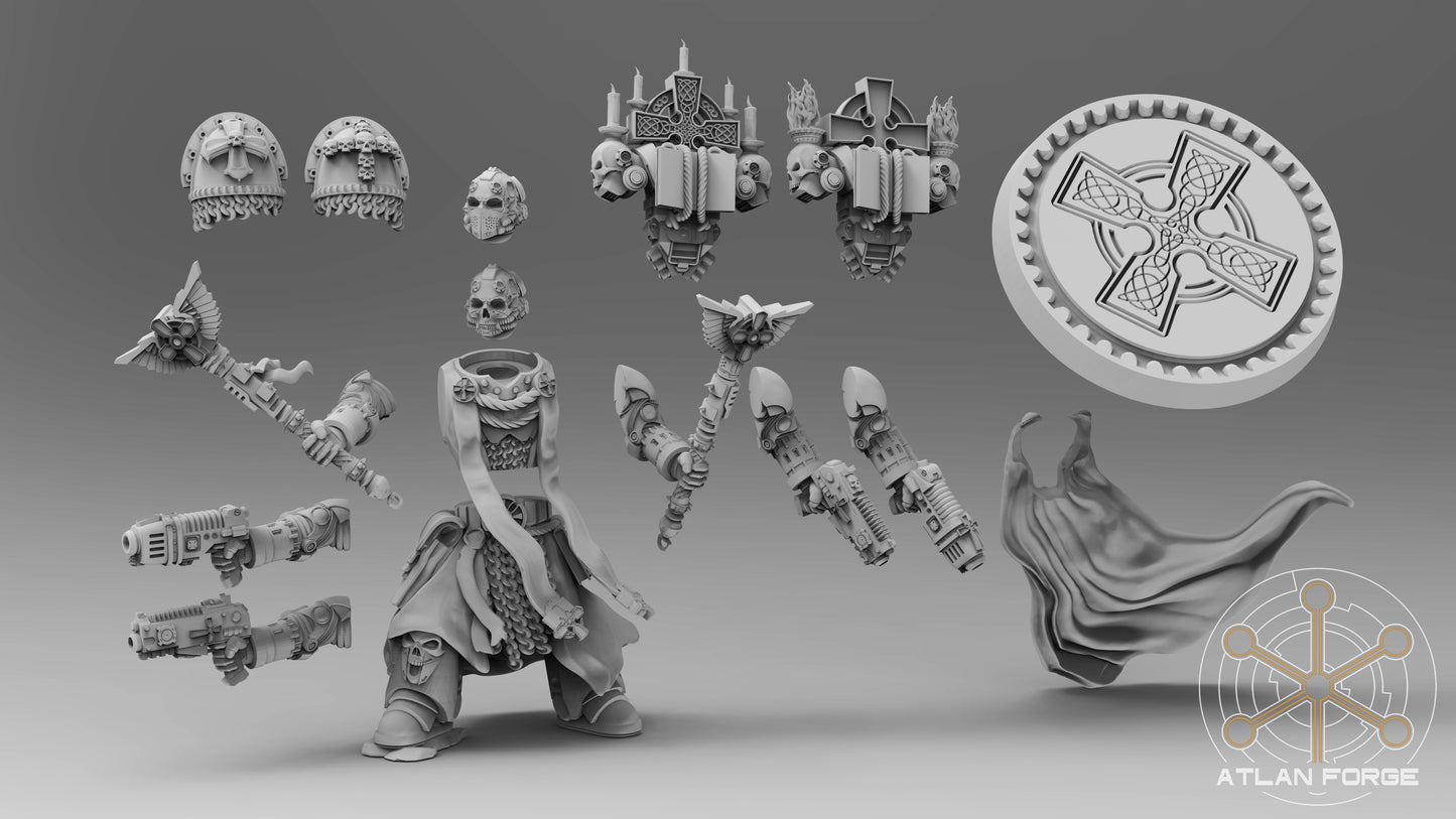 Templar Inquisitor by Atlan Forge 40mm Base
