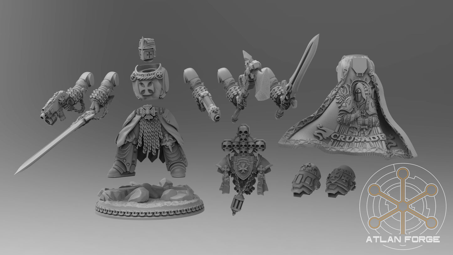 Templar Commander by Atlan Forge 40mm Base