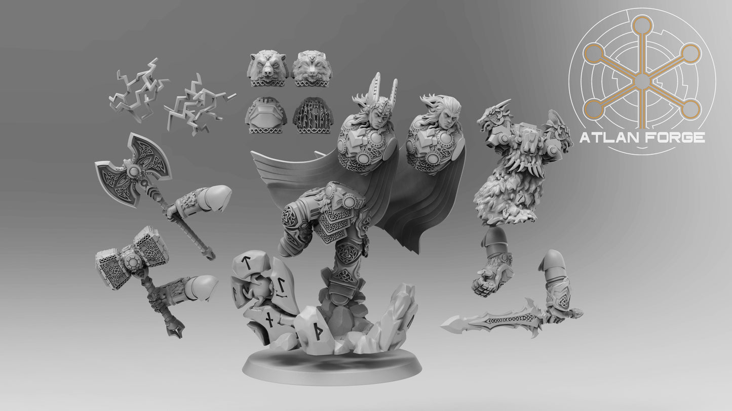 Incarnate of Asgard (God-King, 60mm base size)