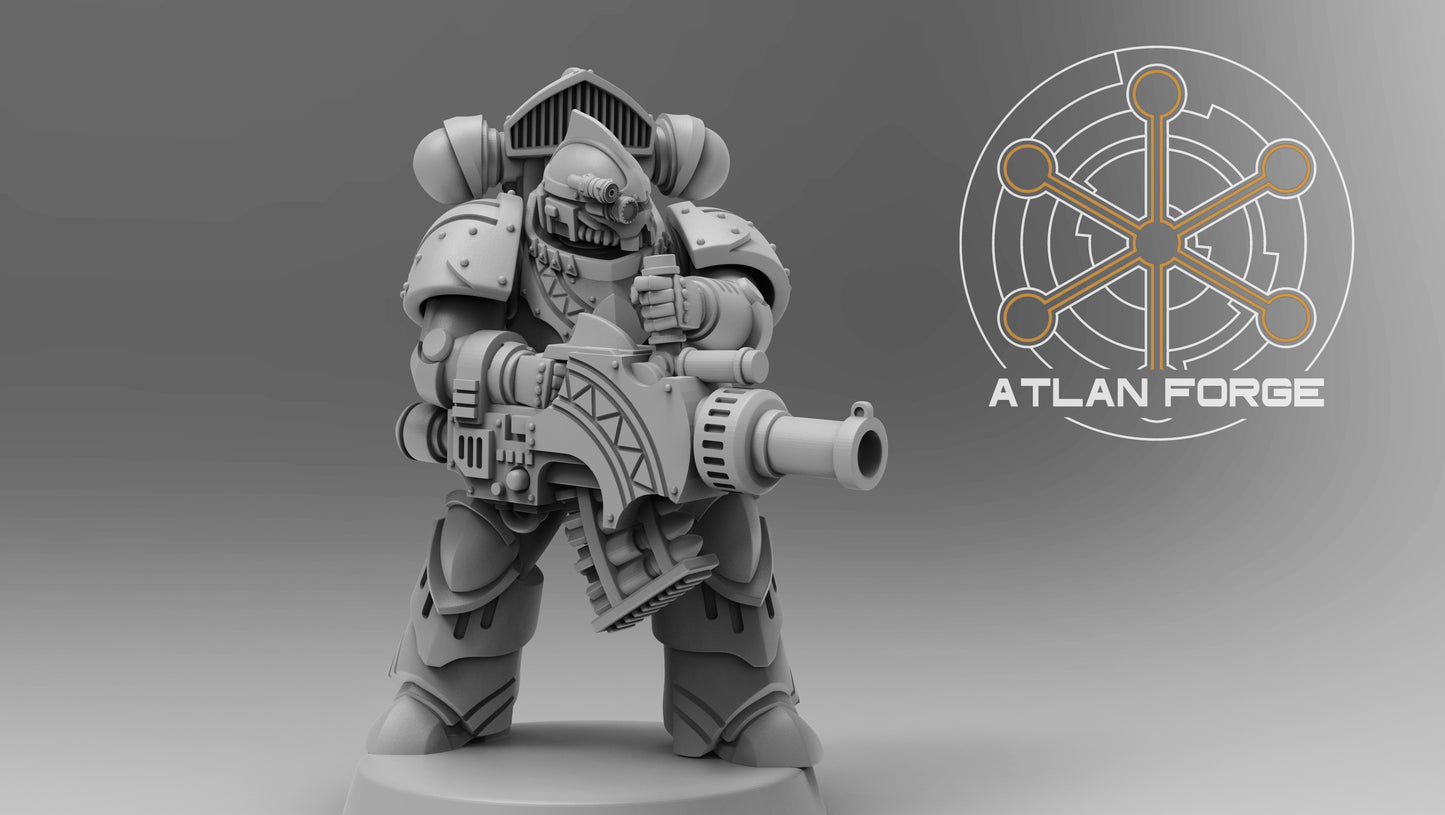 Wai Toa Delugers (5-Unit Set) by Atlan Forge 32mm Base