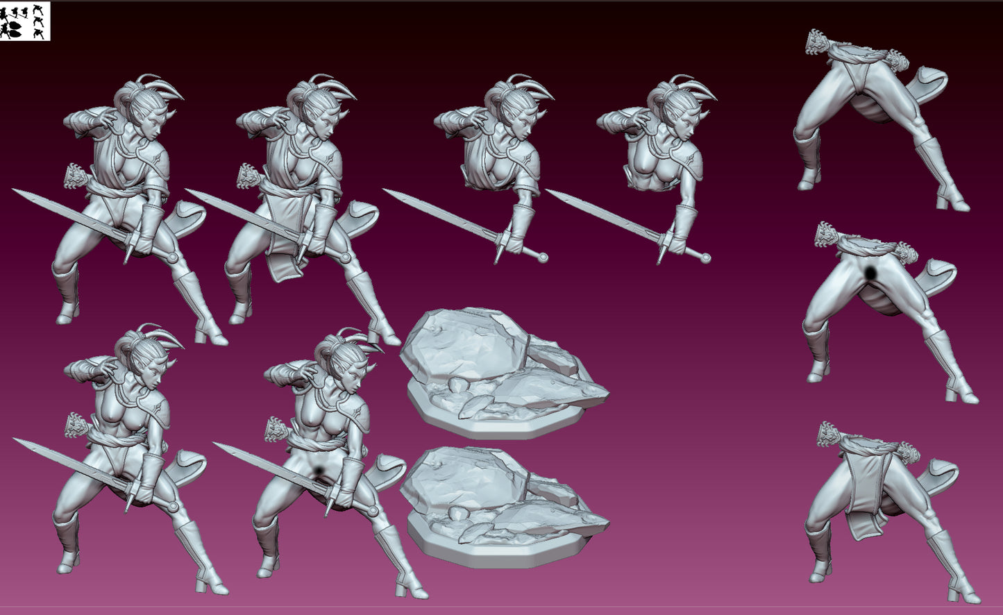 Saya Demon Warrior 32mm and 75mm