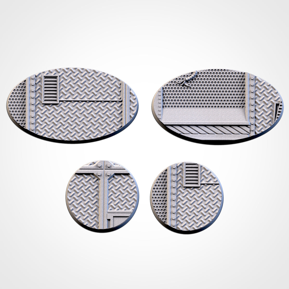 Factory Bases - Txarli Factory, 25mm, 28.5, 32, 40, 60, 80, 90, 100 round plus 60x35, 75x43, 90x52, 105x70, 120x92, 169x108mm oval (Copy)