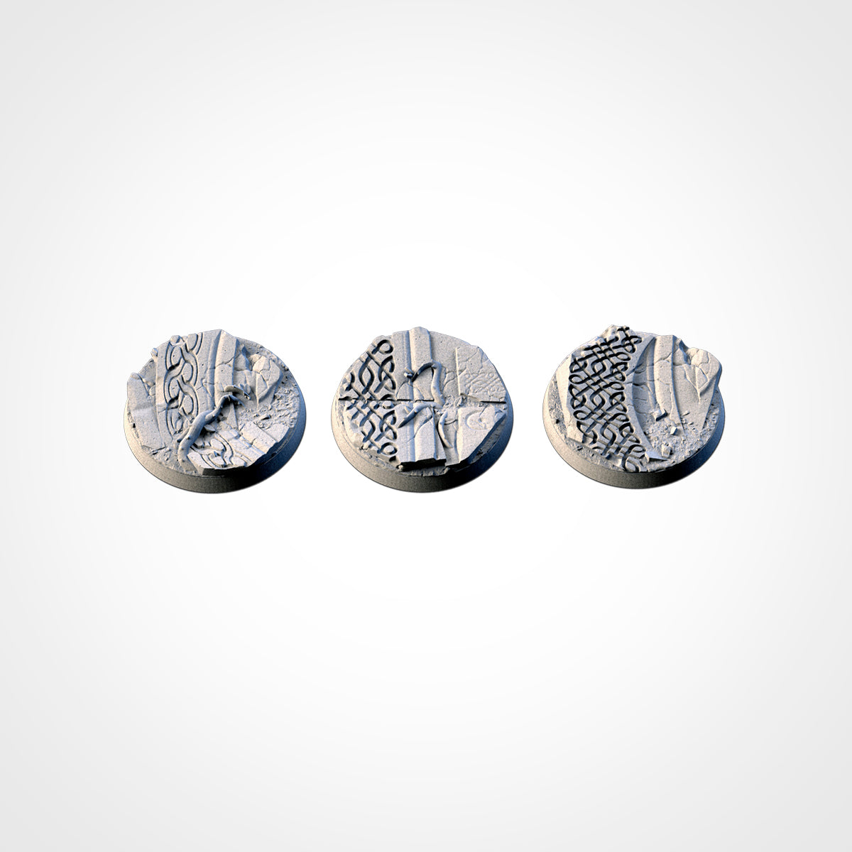 Ancestral Ruins Bases - Txarli Factory, 25mm, 28.5, 32, 40, 60, 80, 90, 100 round plus 60x35, 75x43, 90x52, 105x70, 120x92, 169x108mm oval (Copy) (Copy)