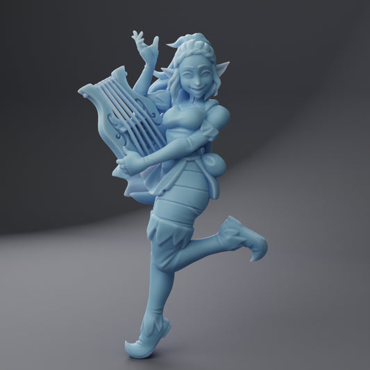 Giften the Bard | Bardic Beatdown: Battle of the Bands Bard ( Female Elf Bard with Lyre )