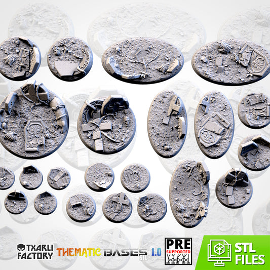 Graveyard Bases - Txarli Factory, 25mm, 28.5, 32, 40, 60, 80, 90, 100 round plus 60x35, 75x43, 90x52, 105x70, 120x92, 169x108mm oval (Copy) (Copy) (Copy) (Copy) (Copy) (Copy)