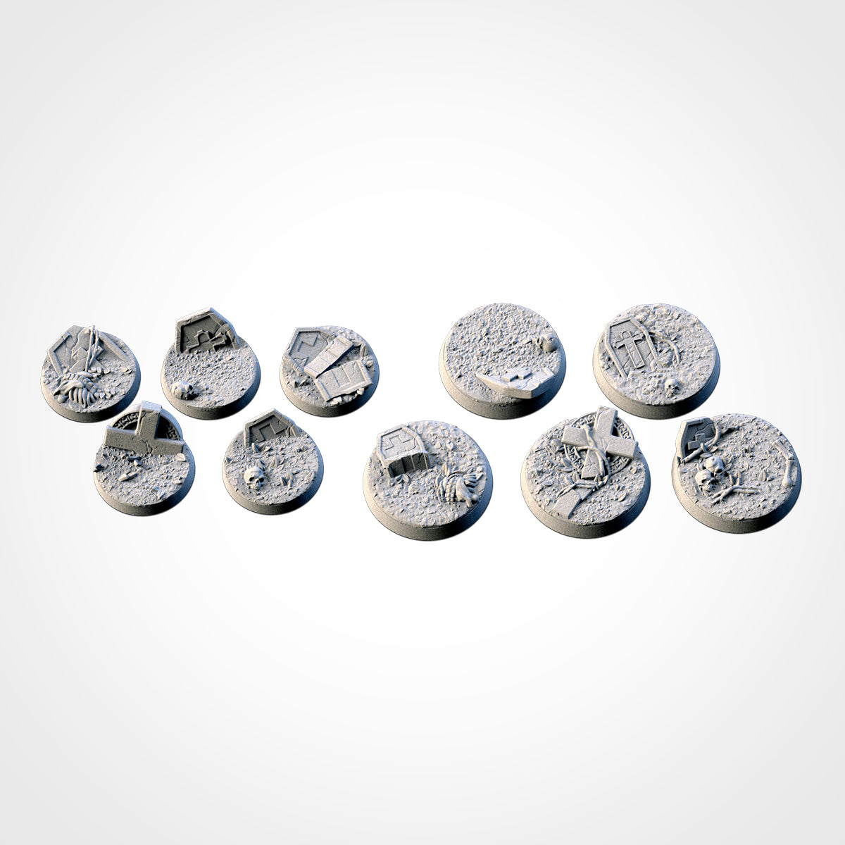 Graveyard Bases - Txarli Factory, 25mm, 28.5, 32, 40, 60, 80, 90, 100 round plus 60x35, 75x43, 90x52, 105x70, 120x92, 169x108mm oval (Copy) (Copy) (Copy) (Copy) (Copy) (Copy)