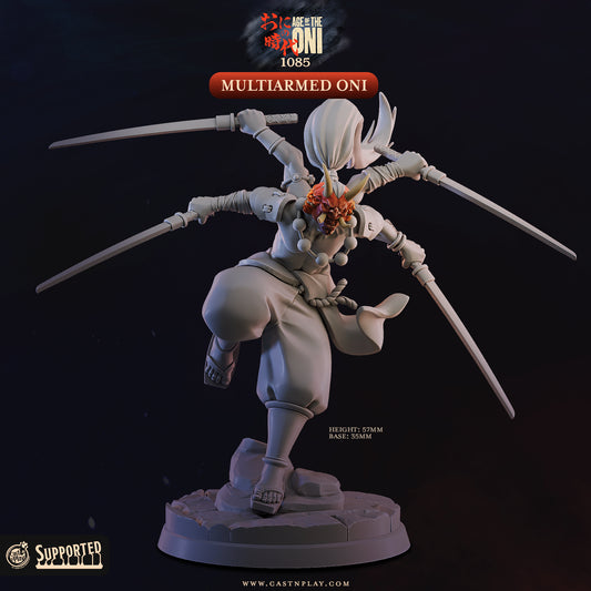 Multi Armed Oni | Age of the Oni | Cast n Play 35mm Base