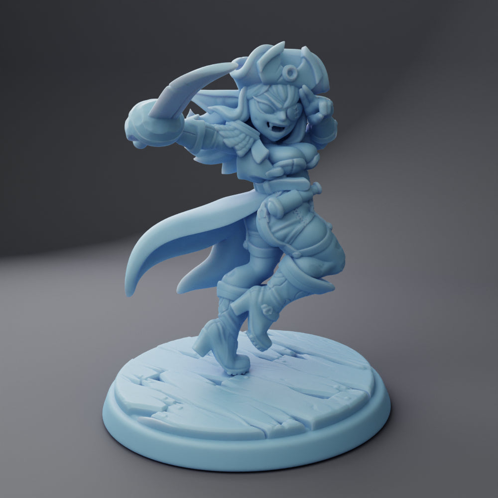 Bonnie Quarkstealer, Goblin Space Pirate ( Female Goblin Space Pirate / Rogue / Spelljammer )