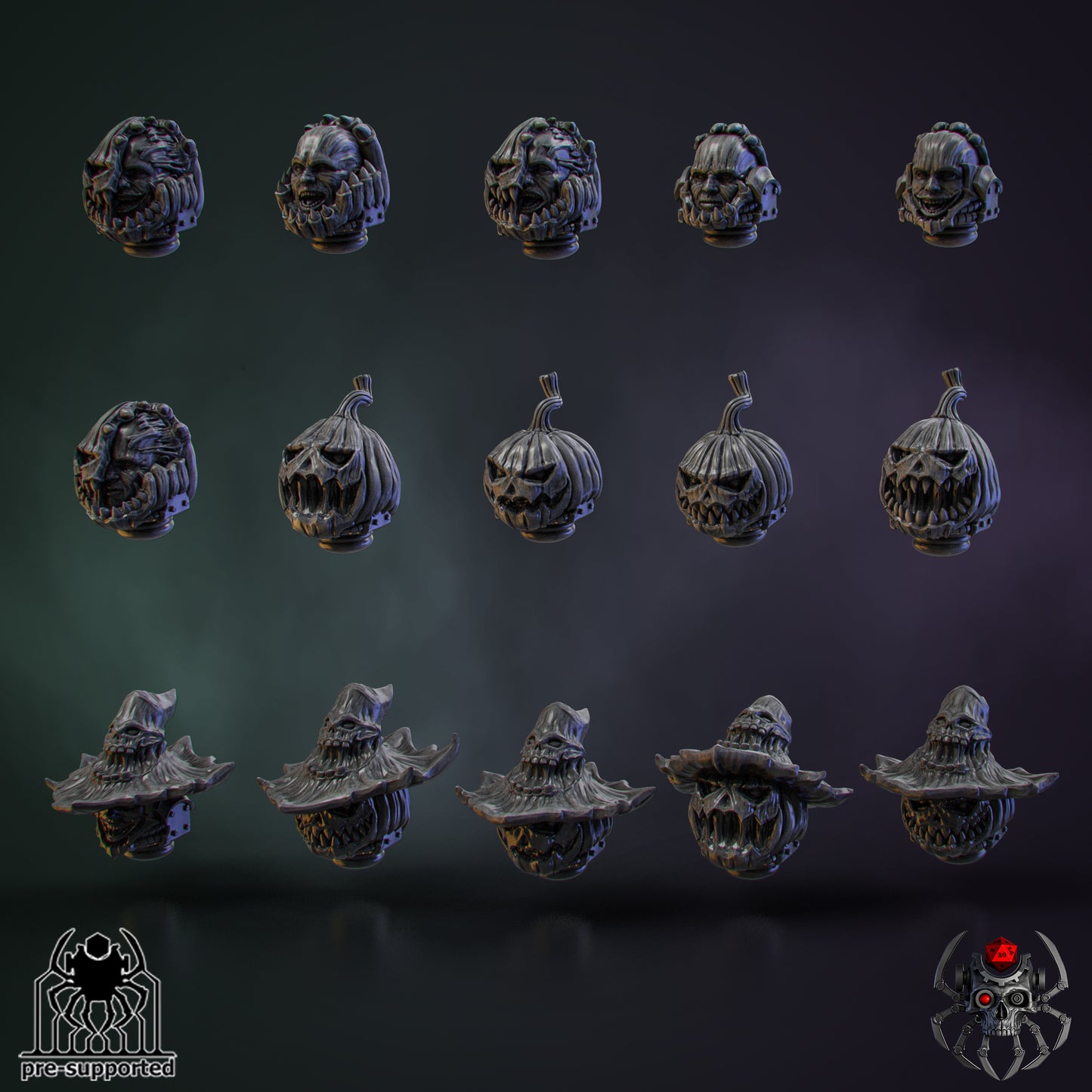 15 PUMPKIN MARINE HEAD BITS SET