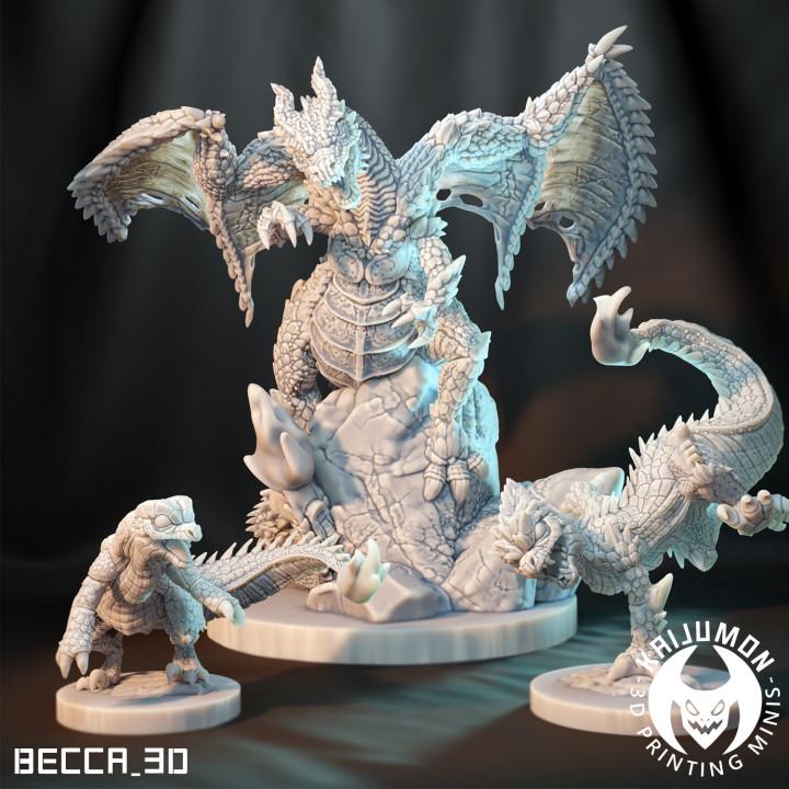 Kaijumon Kaijumon Char Lizard Unpainted