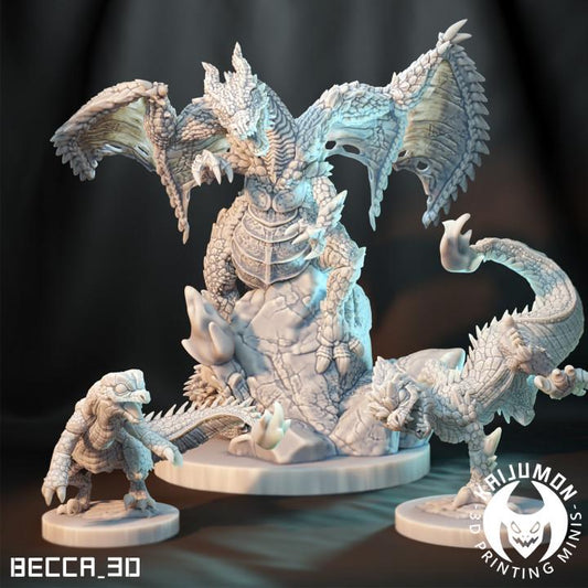 Kaijumon Kaijumon Char Lizard Unpainted