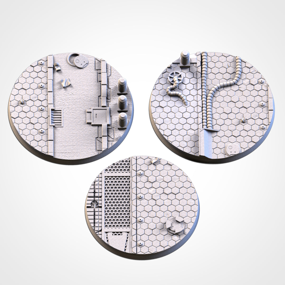 City Scifi Bases - Txarli Factory, 25mm, 28.5, 32, 40, 60, 80, 90, 100 round plus 60x35, 75x43, 90x52, 105x70, 120x92, 169x108mm oval (Copy) (Copy) (Copy)