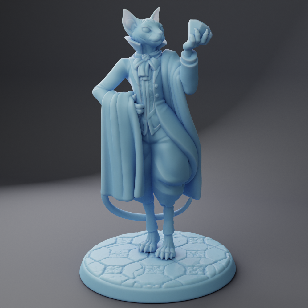 Mortimier the Sphynx ( Sphynx Tabaxi Noble / Katari Warlock / Cat Feline NPC )