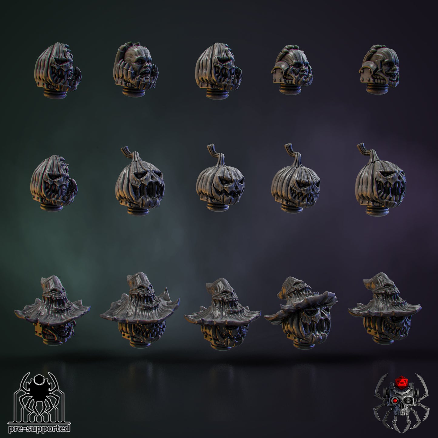 15 PUMPKIN MARINE HEAD BITS SET