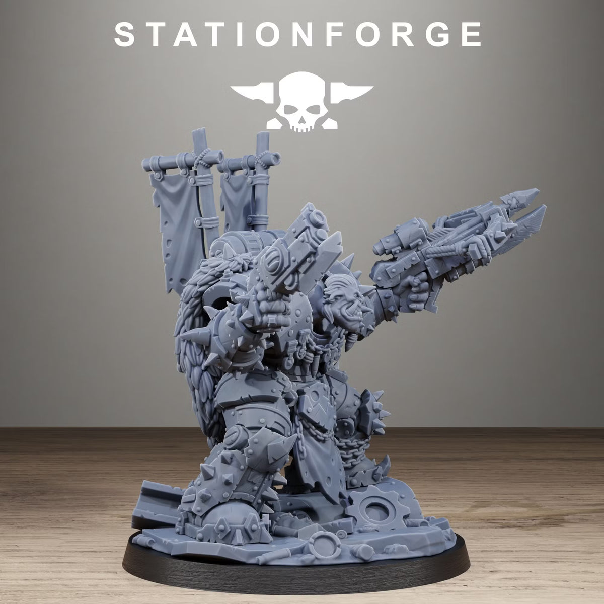 Orkaz Brutal Boss (60mm Topper No Base)