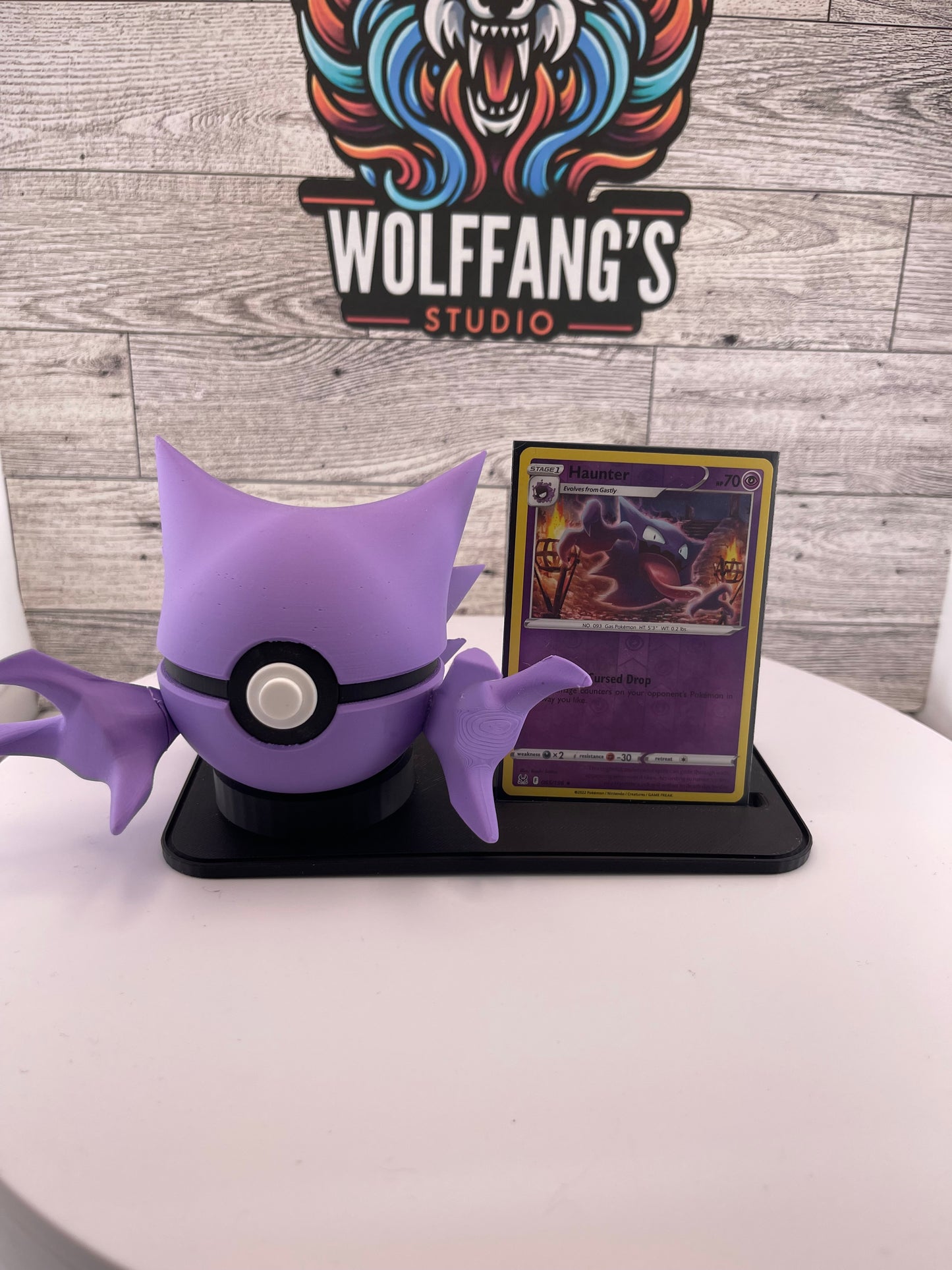 Pokemon Card & Pokeball Display Stand, TCG Card Holder, Dual Display Stand, Pokemon Collector Display, Trading Card Stand, Desk Shelf Decor