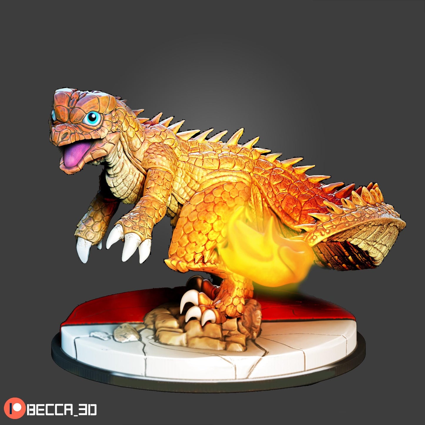 Kaijumon Kaijumon Char Lizard Unpainted