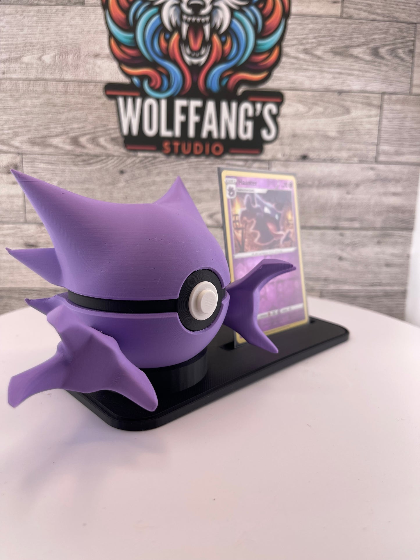 Pokemon Card & Pokeball Display Stand, TCG Card Holder, Dual Display Stand, Pokemon Collector Display, Trading Card Stand, Desk Shelf Decor