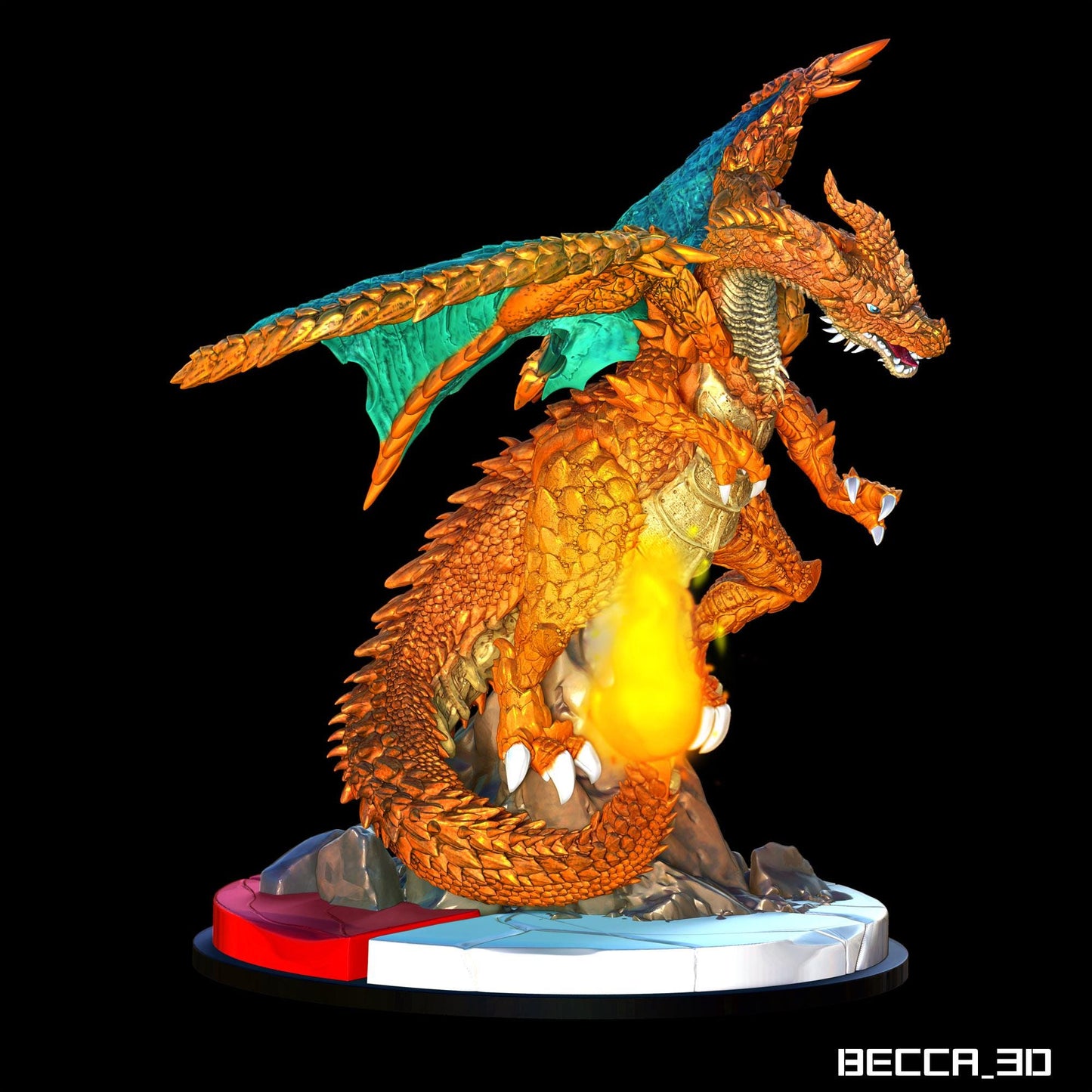 Kaijumon Kaijumon Char Lizard Unpainted