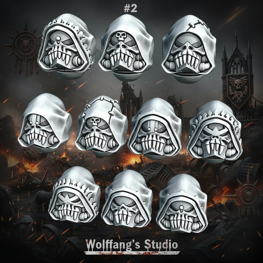 Hooded Skull Helmets