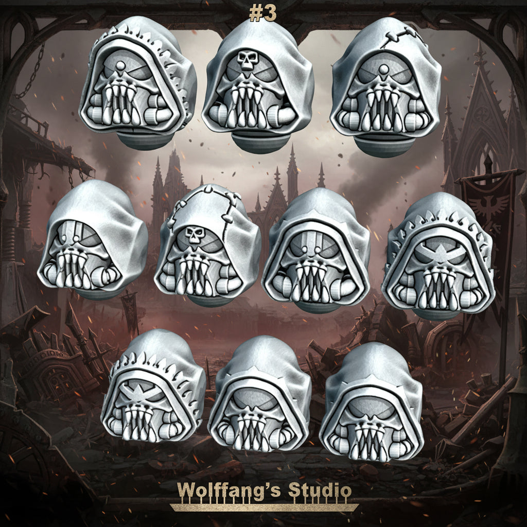 Hooded Skull Helmets