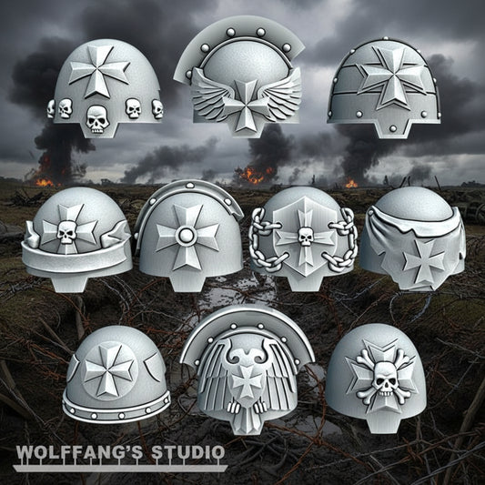 Miniature Shoulder Pads – BT Termie Shoulderpads Style | High-Detail 3D Resin Print for D&D & Wargaming (Copy)