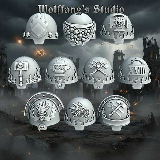 Miniature Shoulder Pads – SL Terminator Style | High-Detail 3D Resin Print for D&D & Wargaming