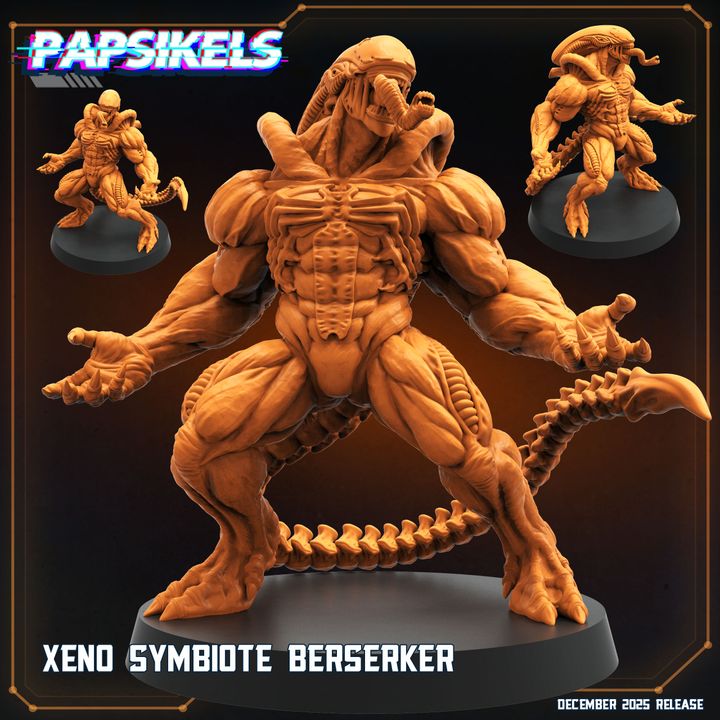 XENO SYMBIOTE BERSERKER 32mm scale  by Papsikels