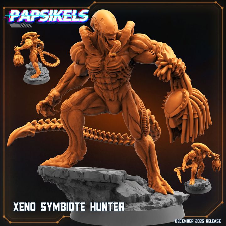 XENO SYMBIOTE HUNTER 32mm scale  by Papsikels