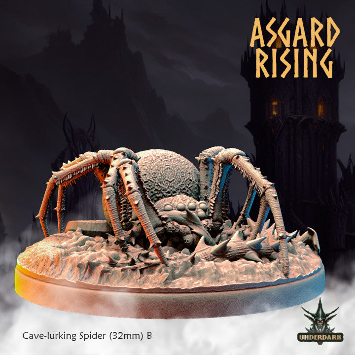 Cave-lurking Spiders (28mm)(32mm) /Modular/ Asgard Rising Miniatures