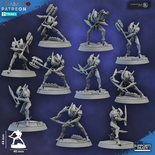Shard Wardens with blades 10 Unit 32mm