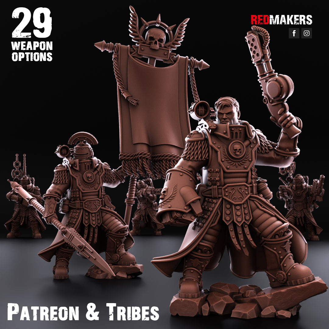Solar Guard – Tactical Command Squad 28mm No Base