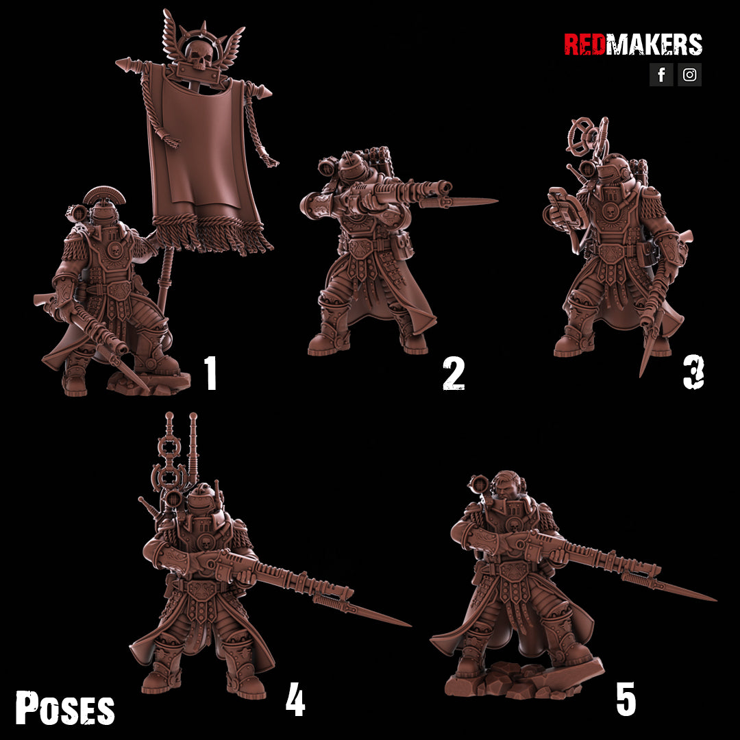 Solar Guard – Tactical Command Squad 28mm No Base