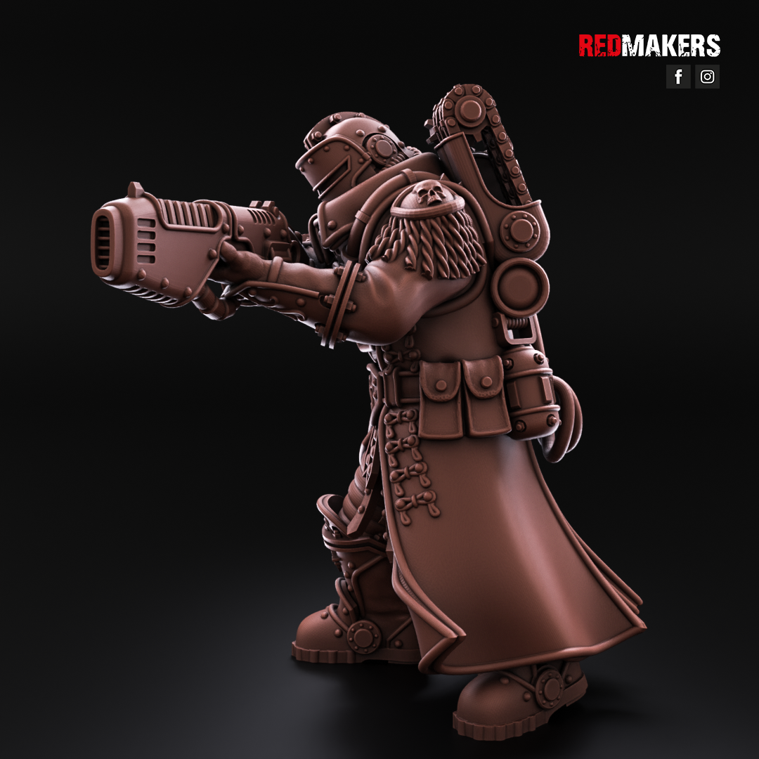 Solar Guard – Tactical Command Squad 28mm No Base