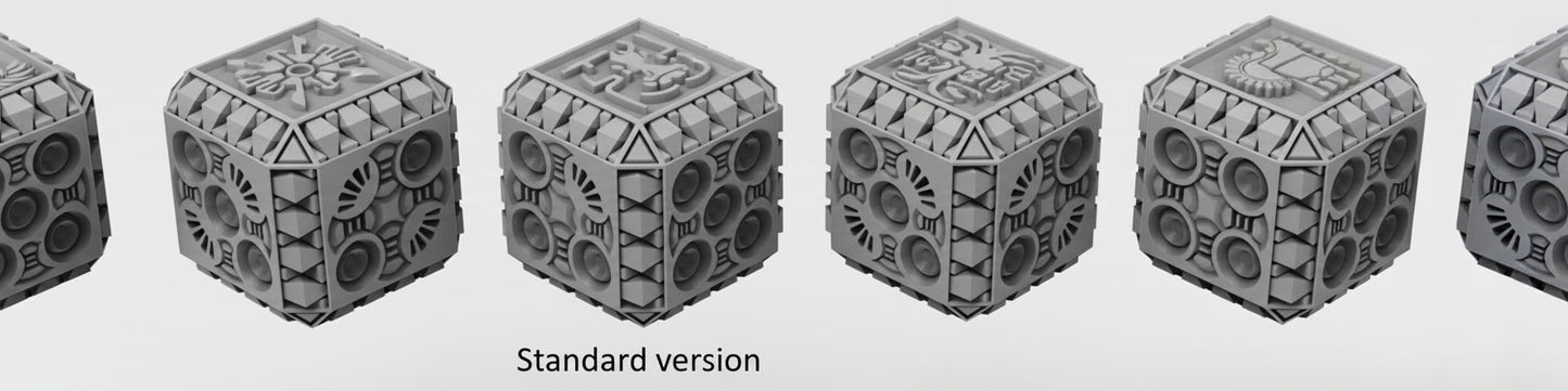 Aegyptus Dice Sets (Regular and Battle-Damaged) by Atlan Forge