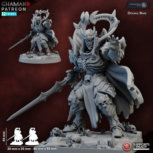 Azrakan The Ashen Aegis on foot 32mm heroic scale