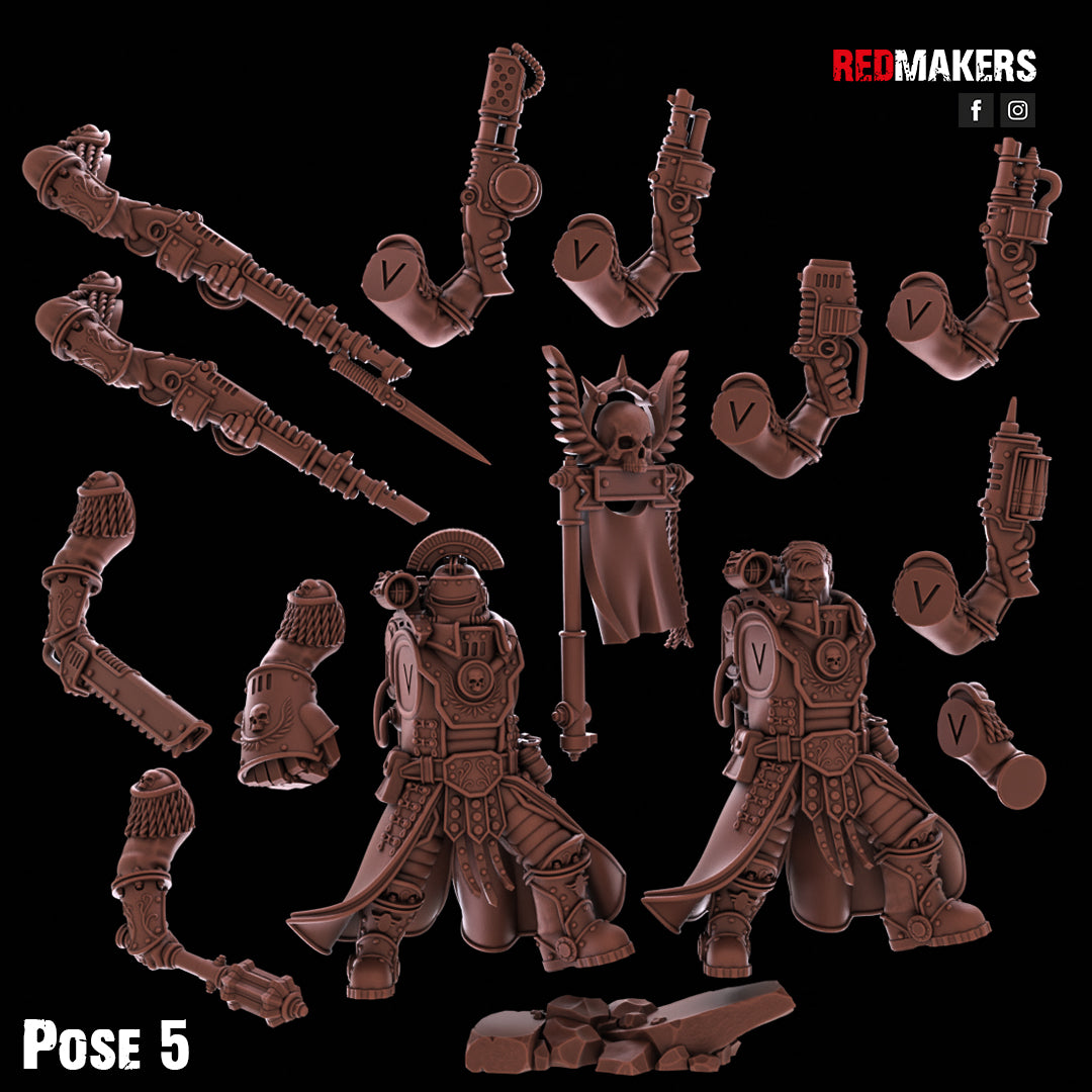 Solar Guard – Tactical Command Squad 28mm No Base
